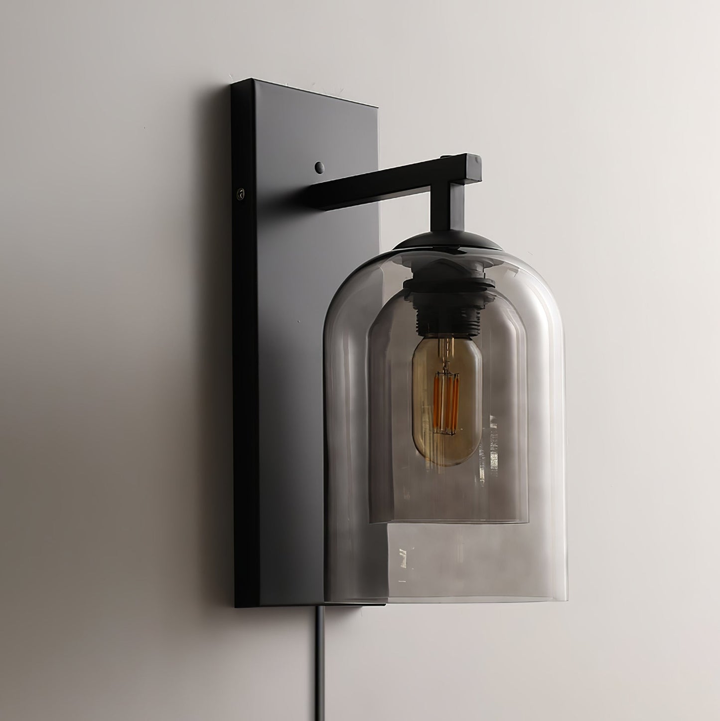 Glass Tubular Plug-in Wall light fixture Wall Lamp