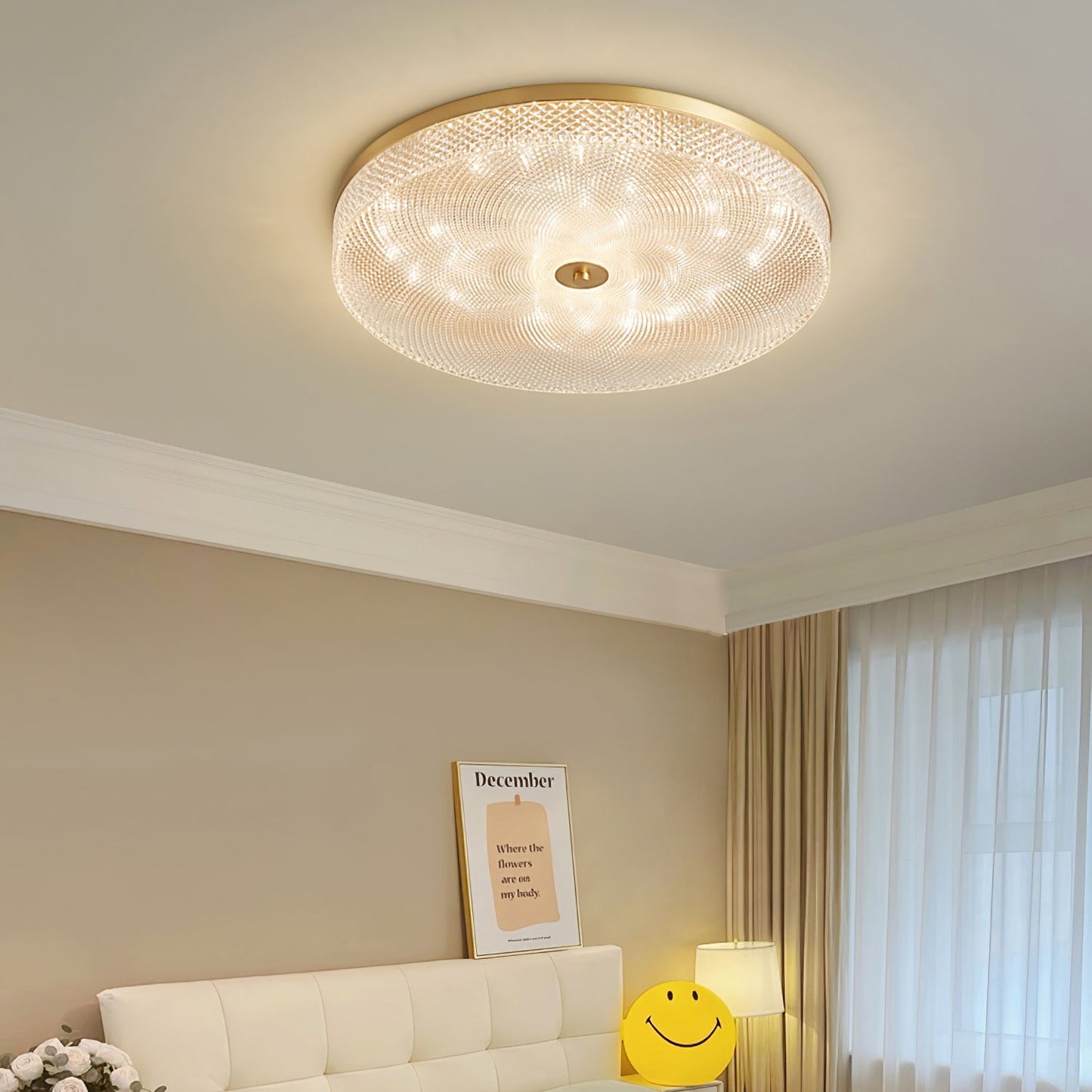 Glimmering Striped Overhead light Ceiling Light