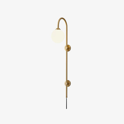 Globe Brass Plug-in Bracket light Wall Sconce