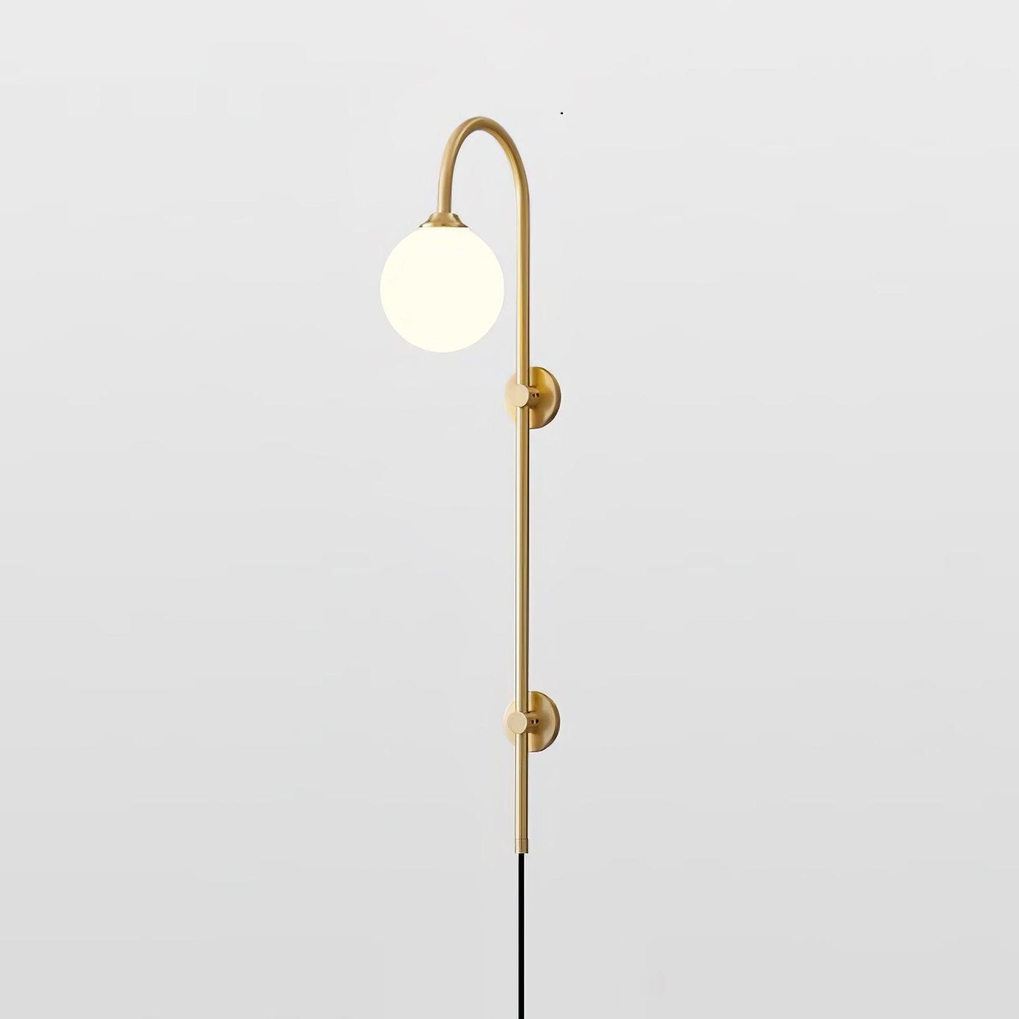 Globe Brass Plug-in Bracket light Wall Sconce