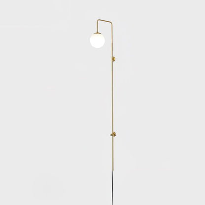 Globe Brass Plug-in Bracket light Wall Sconce