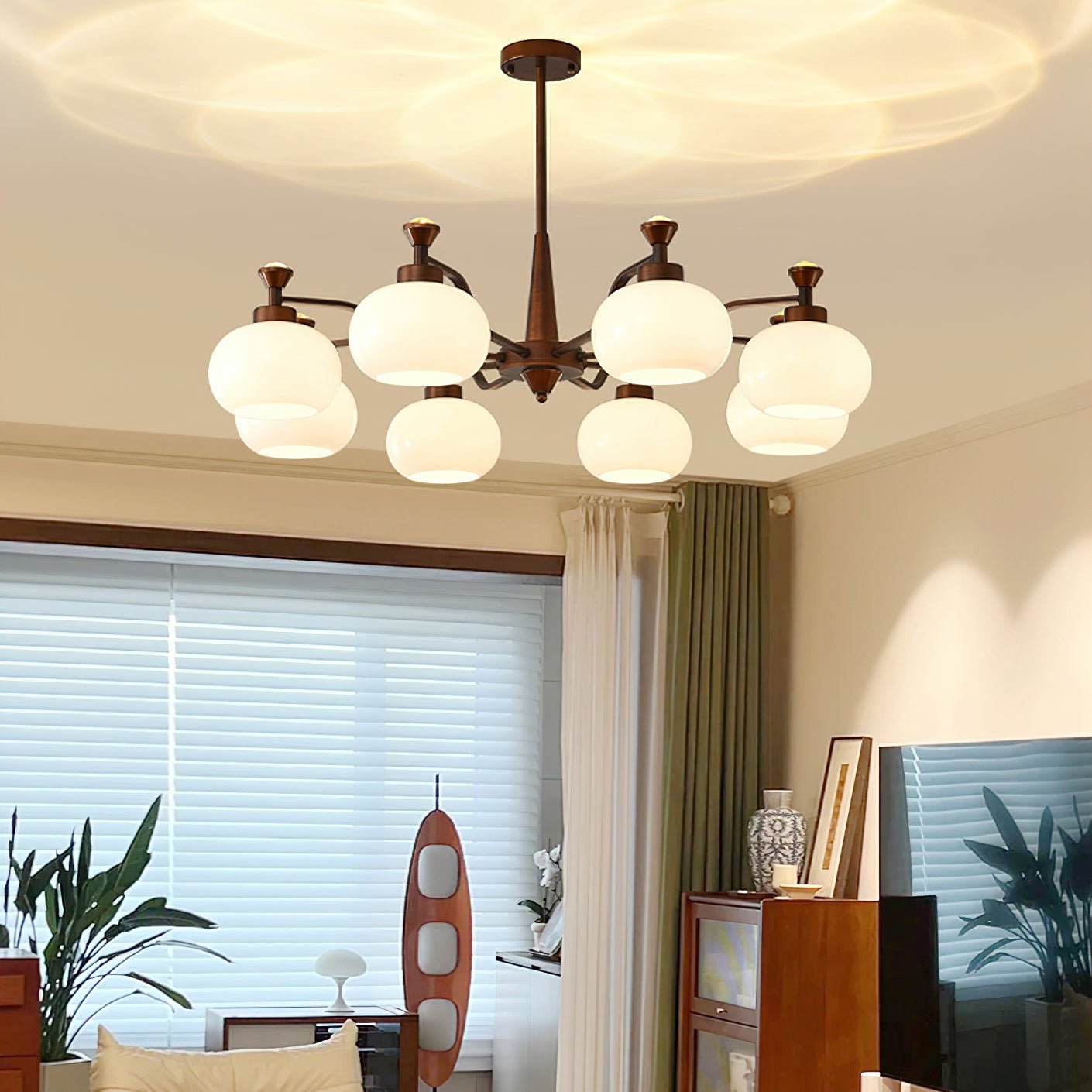 Globe Spotlight Candelabrum Chandelier