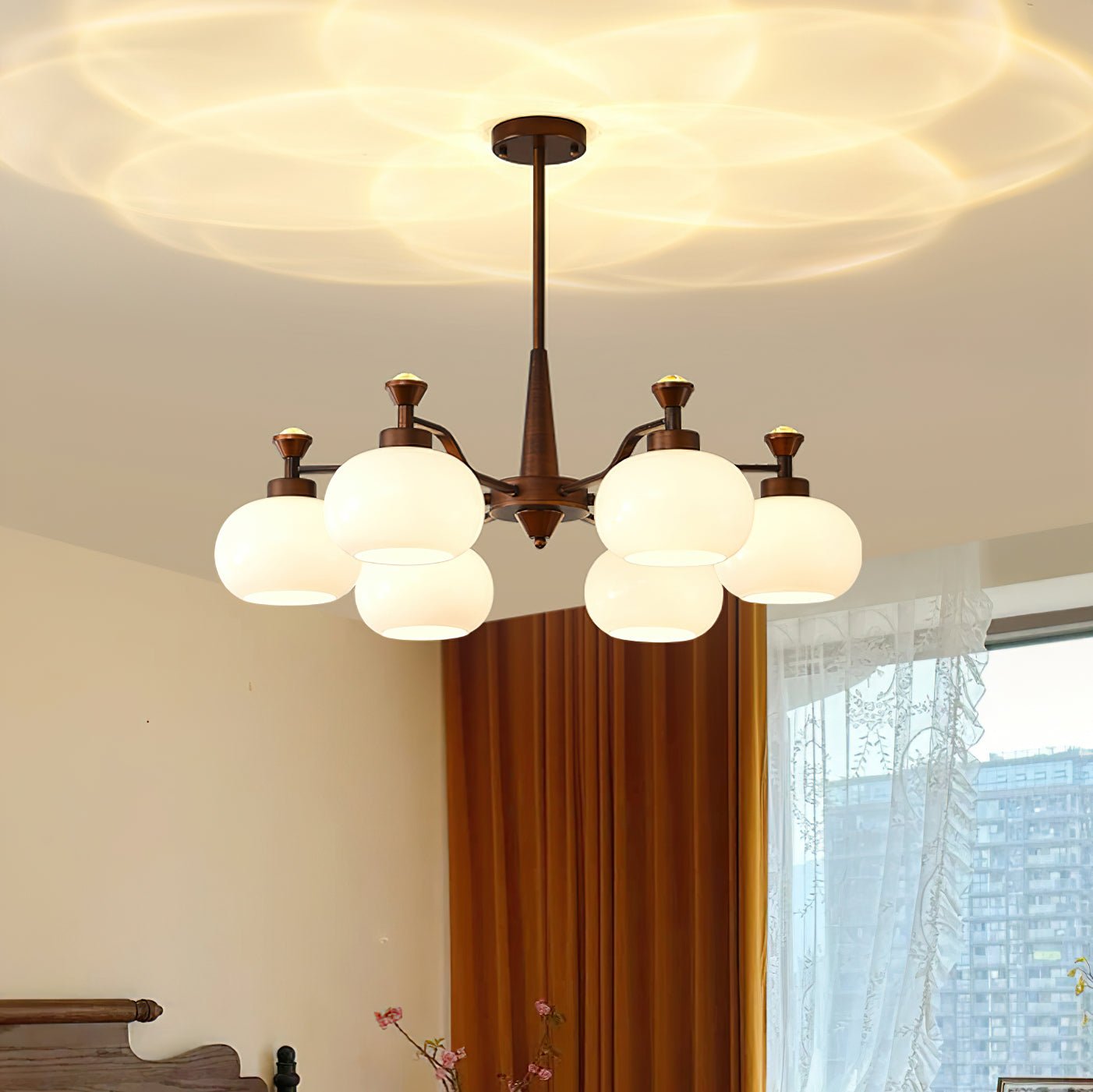 Globe Spotlight Candelabrum Chandelier