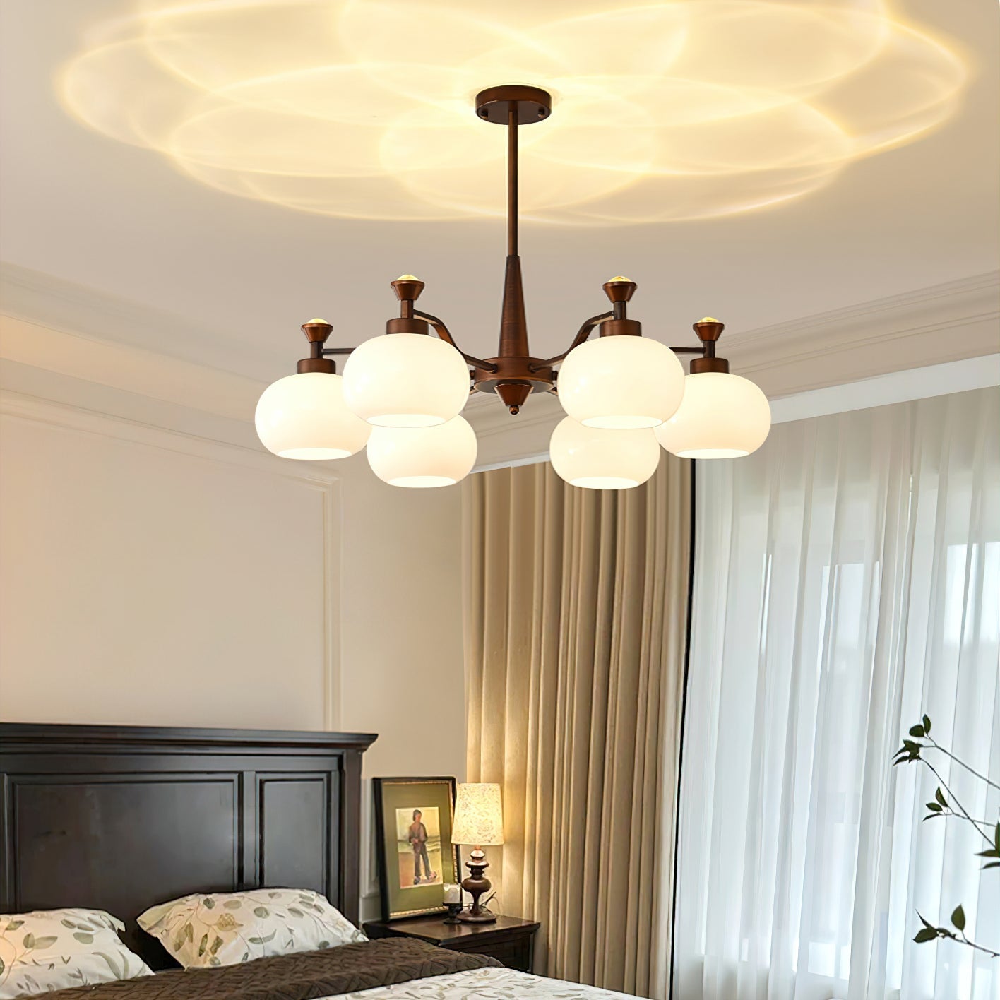 Globe Spotlight Candelabrum Chandelier