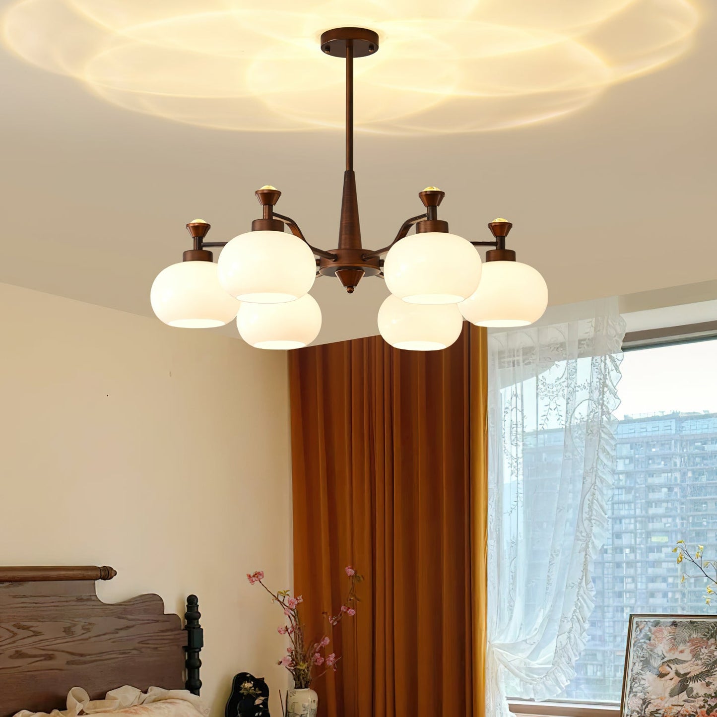 Globe Spotlight Candelabrum Chandelier