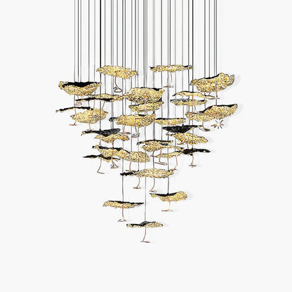 Brass Aviary Constellation Chandelier