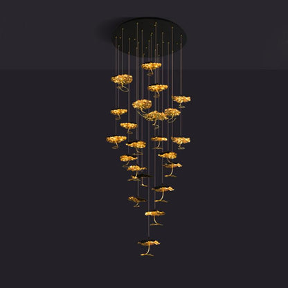 Brass Aviary Constellation Chandelier