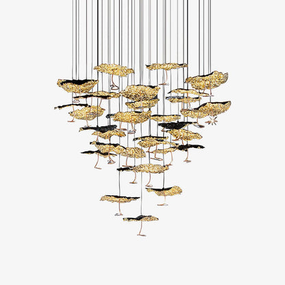 Brass Aviary Constellation Chandelier