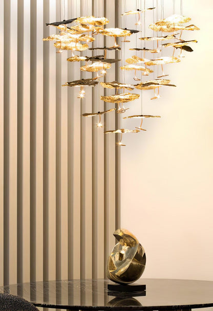 Brass Aviary Constellation Chandelier