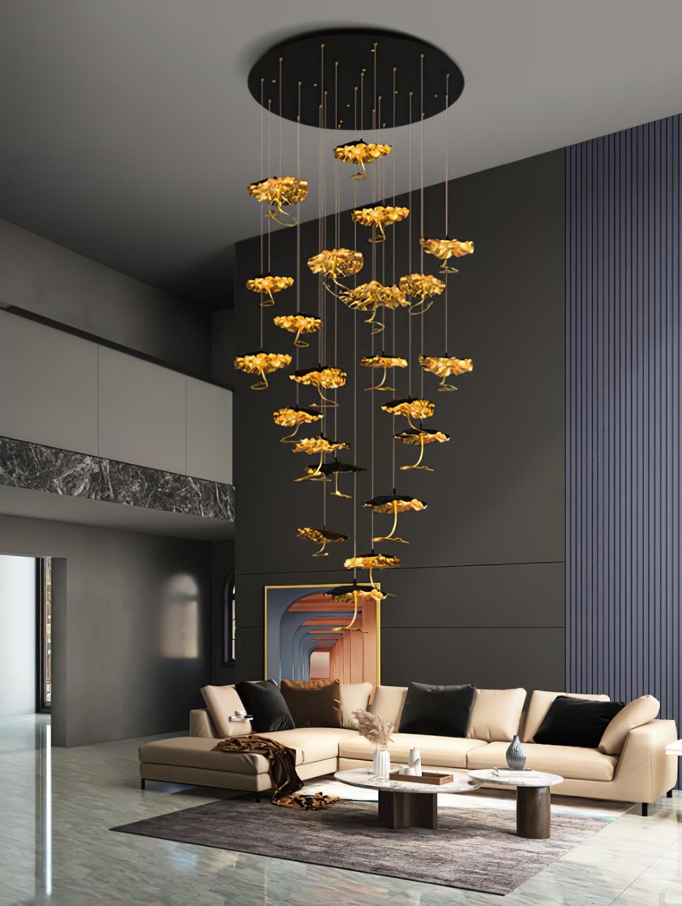 Brass Aviary Constellation Chandelier