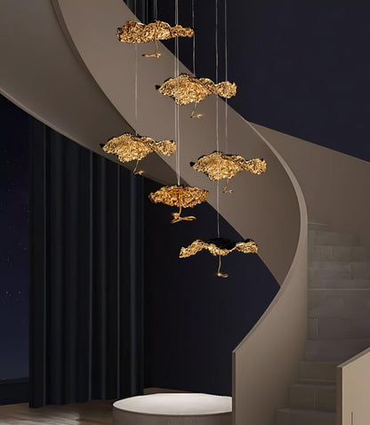 Brass Aviary Constellation Chandelier