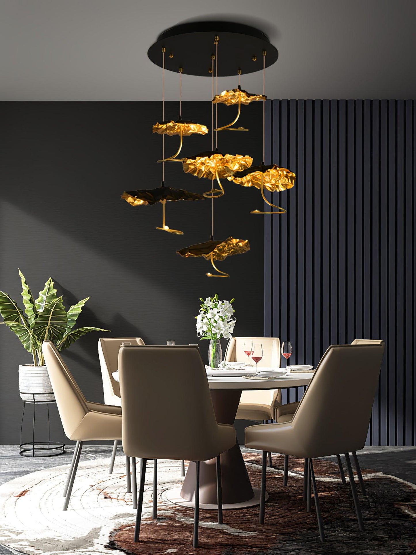 Brass Aviary Constellation Chandelier