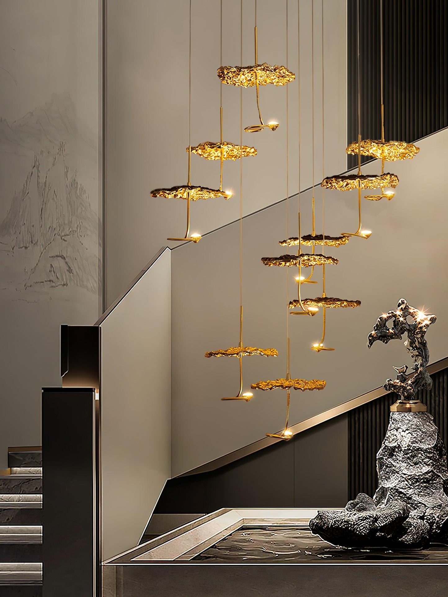 Brass Aviary Constellation Chandelier