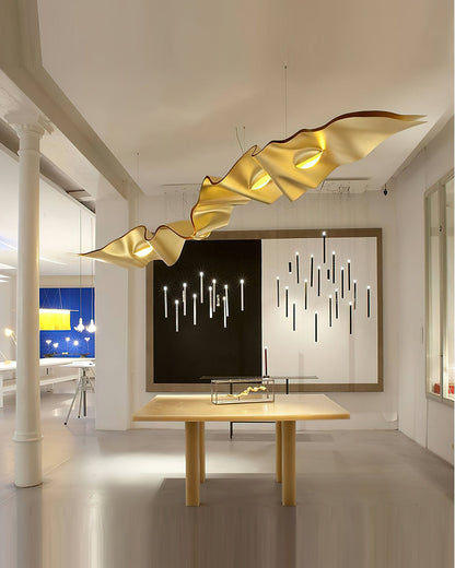 Gold Ribbon Gasolier Chandelier