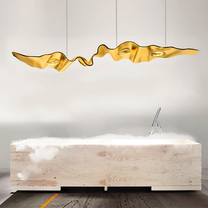 Gold Ribbon Gasolier Chandelier