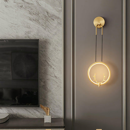 Golden Antler Wall light Wall Light