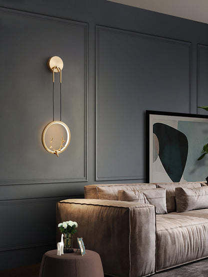 Golden Antler Wall light Wall Light