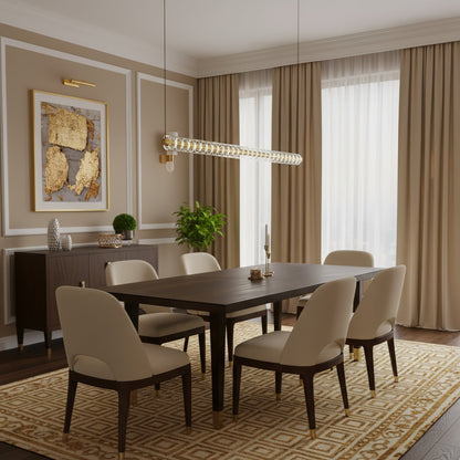 Golden Grid Linear Pendant Lamp