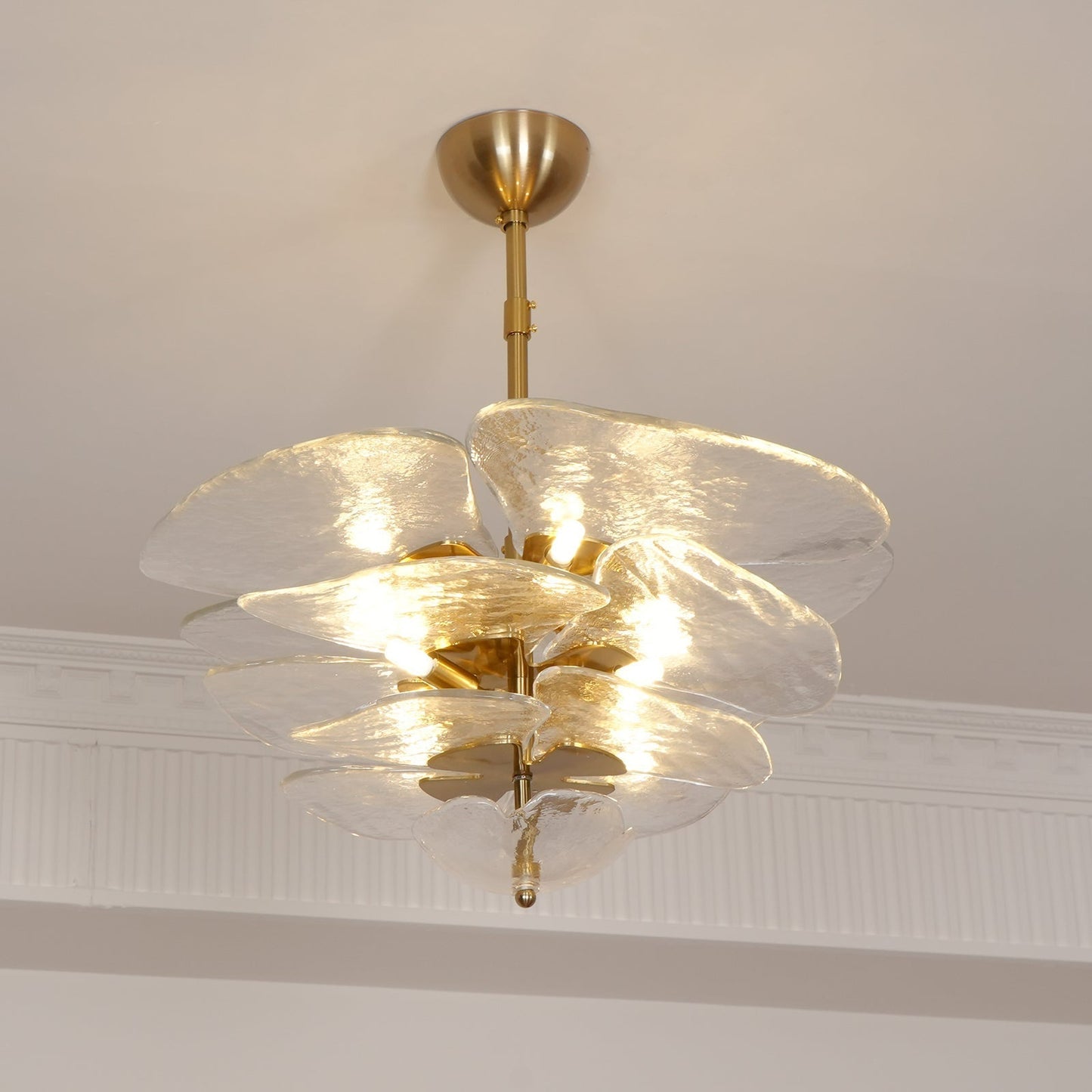 Petals Gold Murano Ceiling fixture Chandelier