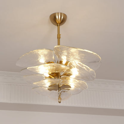 Petals Gold Murano Ceiling fixture Chandelier