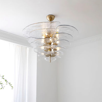 Petals Gold Murano Ceiling fixture Chandelier