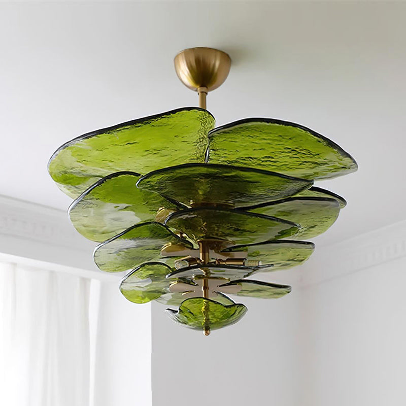 Petals Gold Murano Ceiling fixture Chandelier