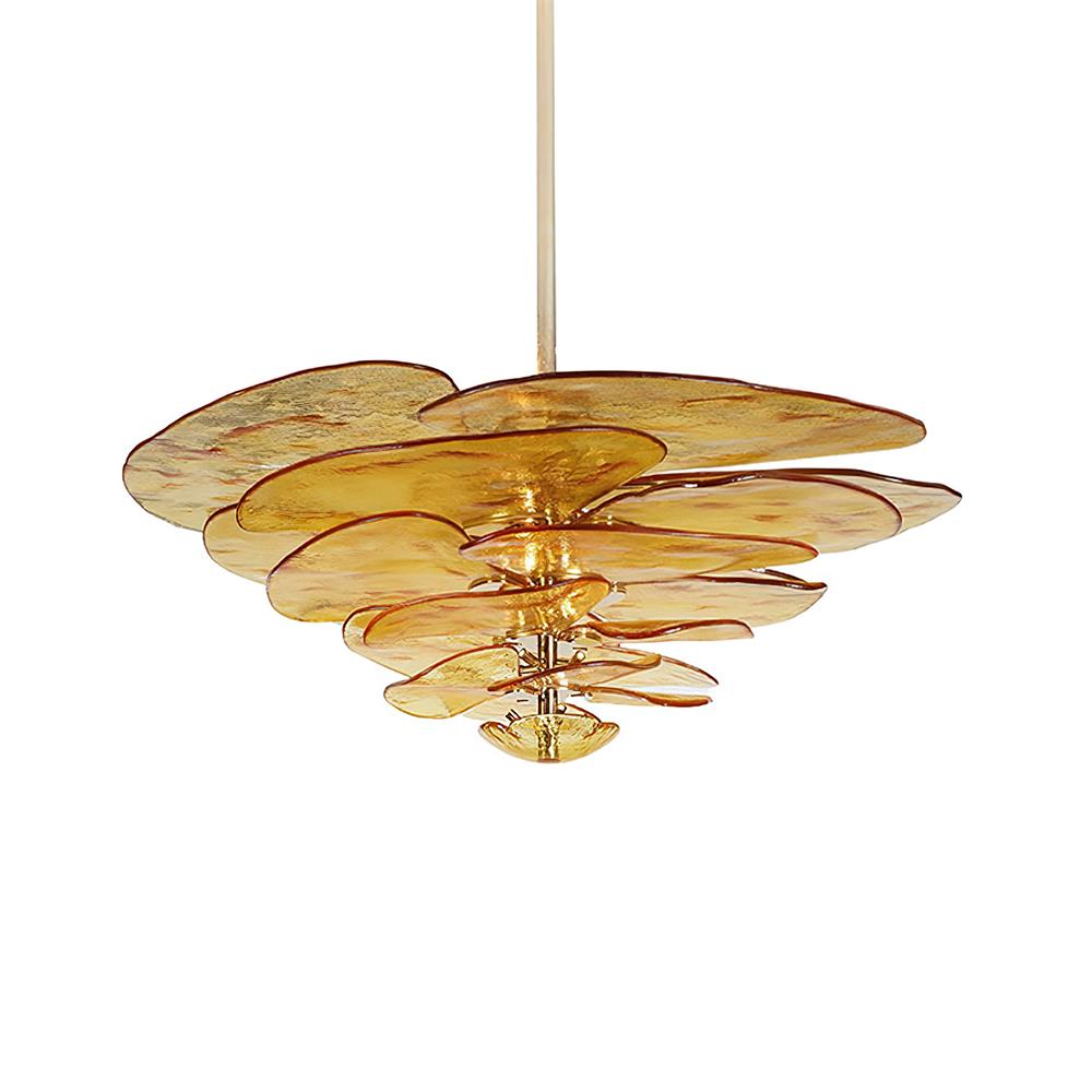 Petals Gold Murano Ceiling fixture Chandelier