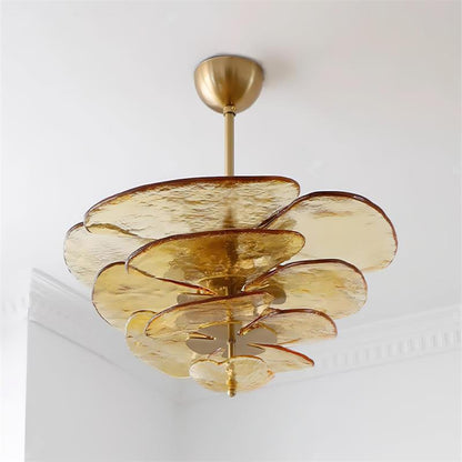 Petals Gold Murano Ceiling fixture Chandelier