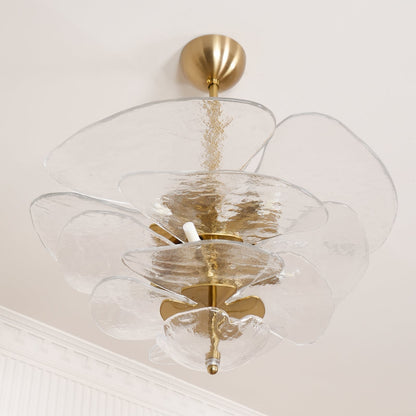 Petals Gold Murano Ceiling fixture Chandelier