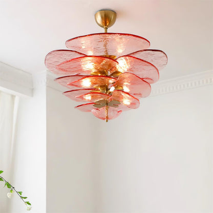 Petals Gold Murano Ceiling fixture Chandelier