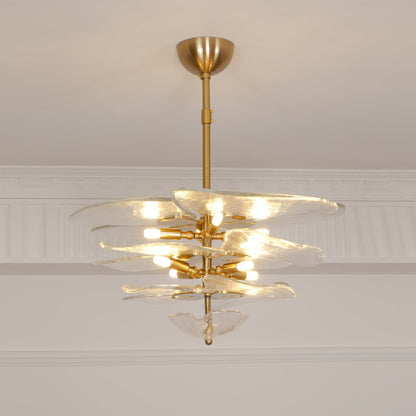 Petals Gold Murano Ceiling fixture Chandelier