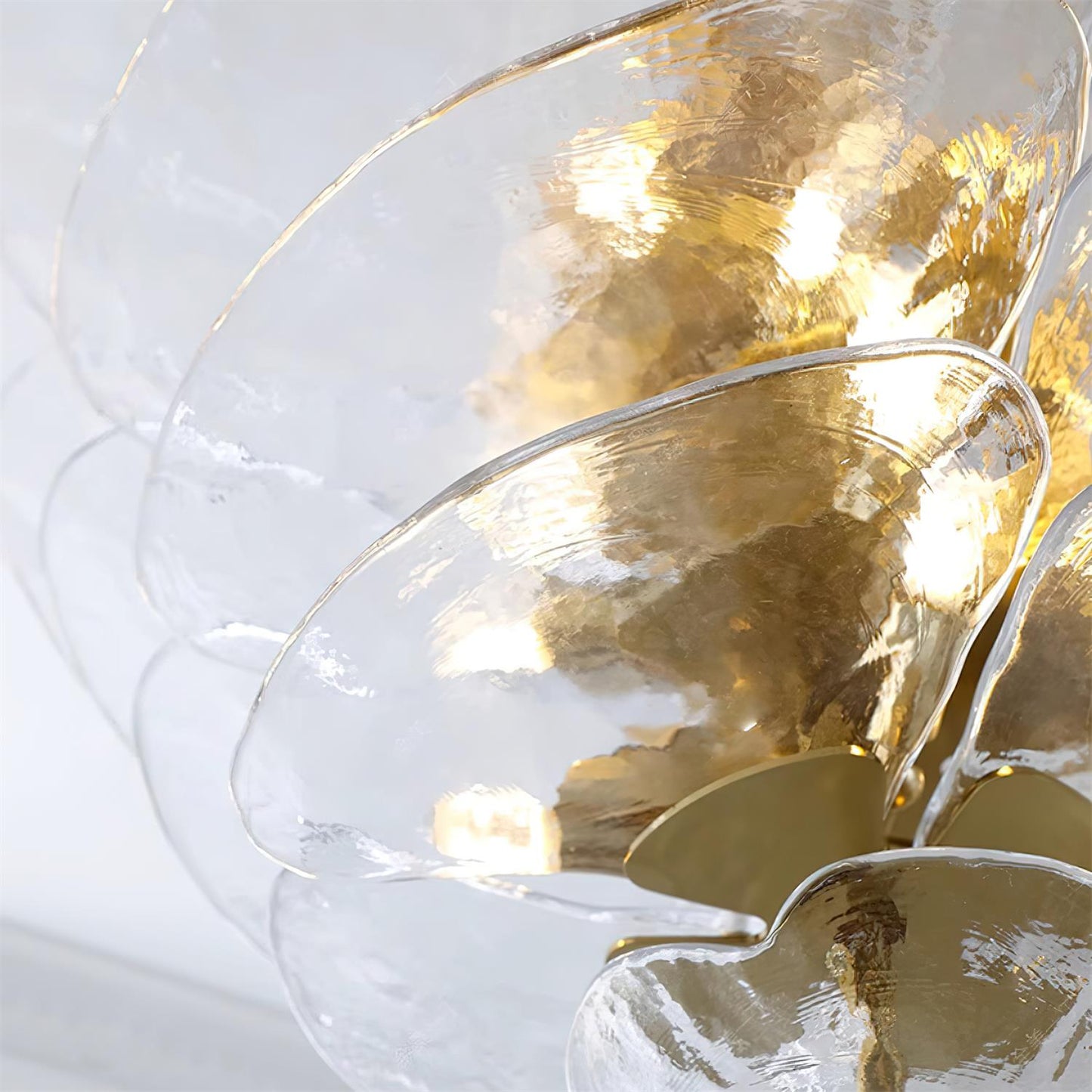 Petals Gold Murano Ceiling fixture Chandelier