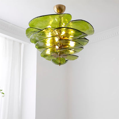 Petals Gold Murano Ceiling fixture Chandelier