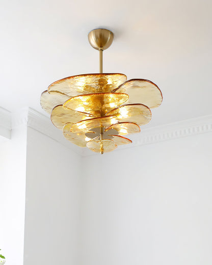 Petals Gold Murano Ceiling fixture Chandelier