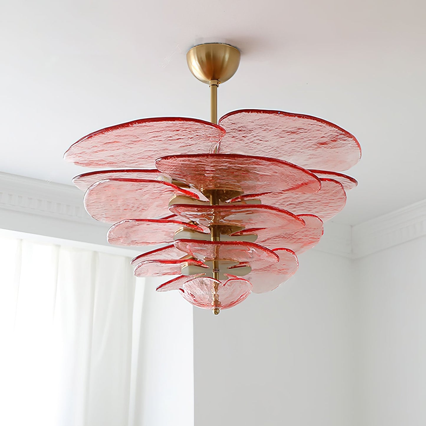 Petals Gold Murano Ceiling fixture Chandelier