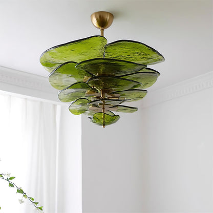 Petals Gold Murano Ceiling fixture Chandelier