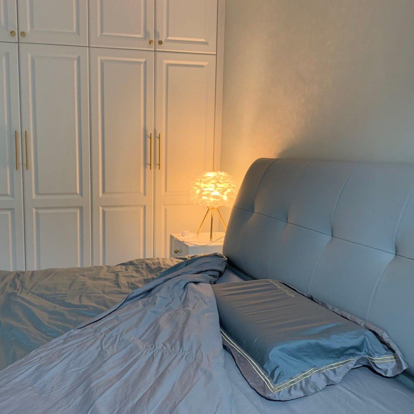 Goose Feather Portable lamp Table Lamp