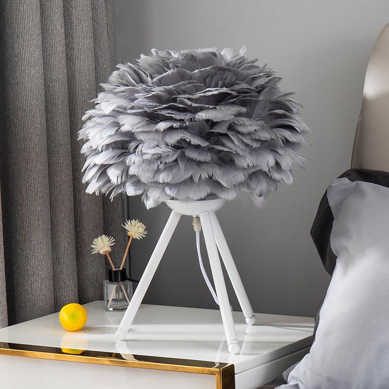 Goose Feather Portable lamp Table Lamp