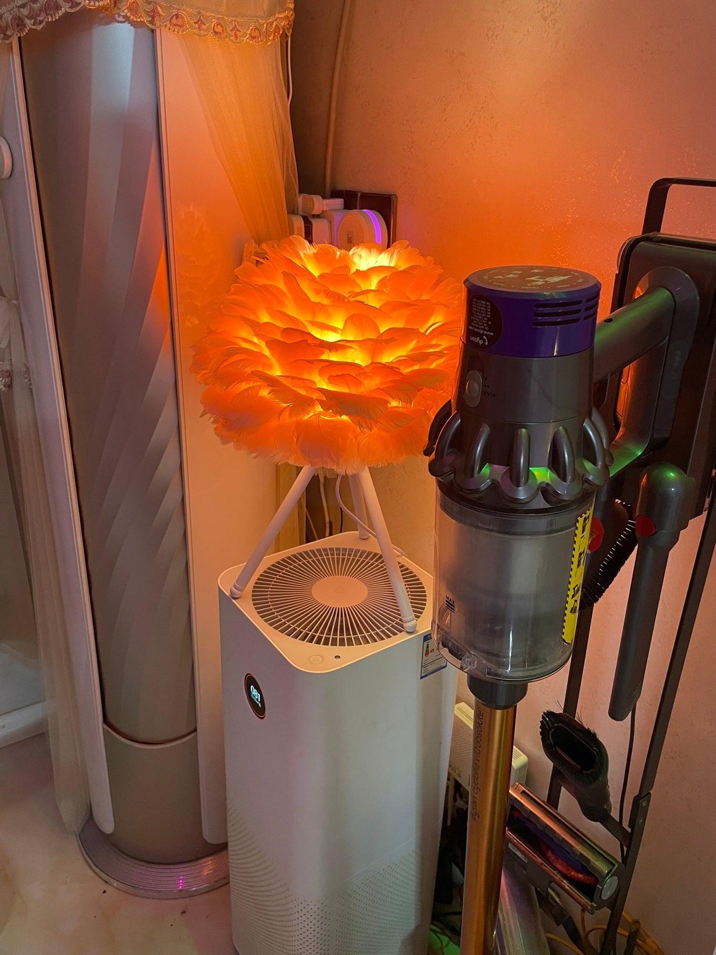 Goose Feather Portable lamp Table Lamp