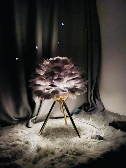 Goose Feather Portable lamp Table Lamp