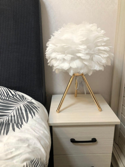Goose Feather Portable lamp Table Lamp