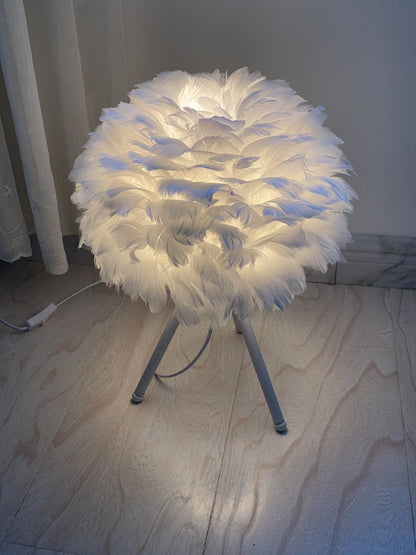 Goose Feather Portable lamp Table Lamp