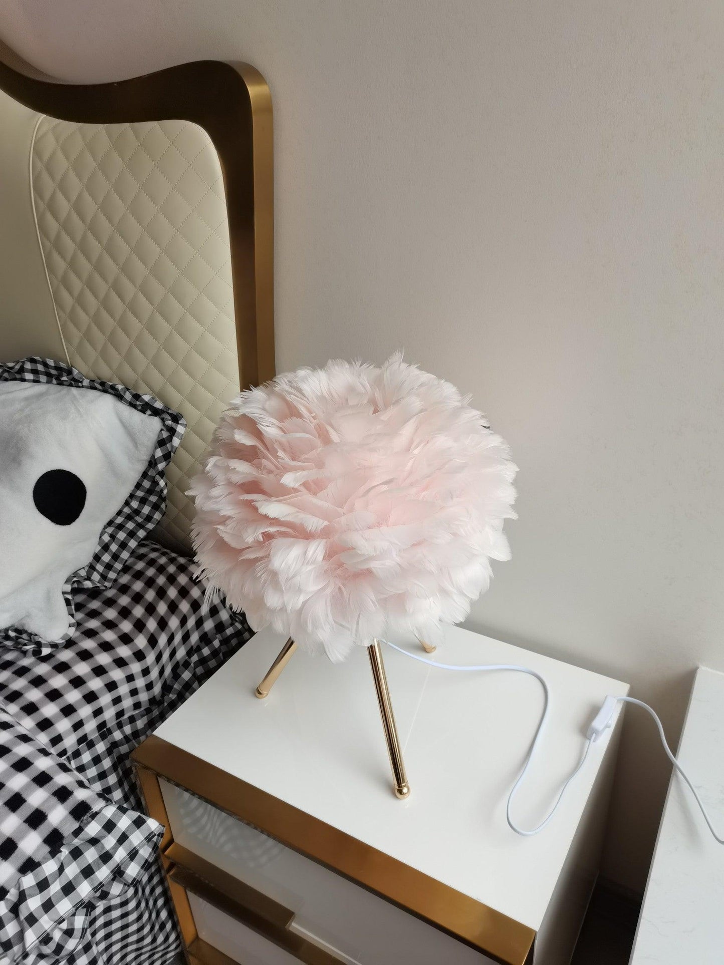 Goose Feather Portable lamp Table Lamp