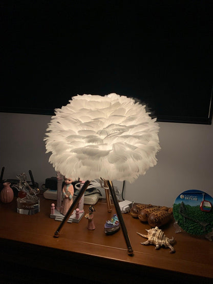 Goose Feather Portable lamp Table Lamp