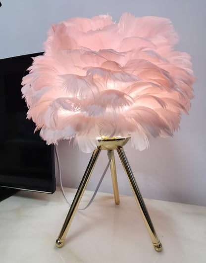 Goose Feather Portable lamp Table Lamp
