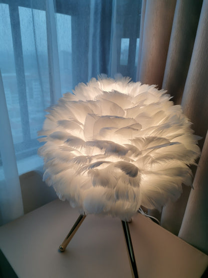 Goose Feather Portable lamp Table Lamp