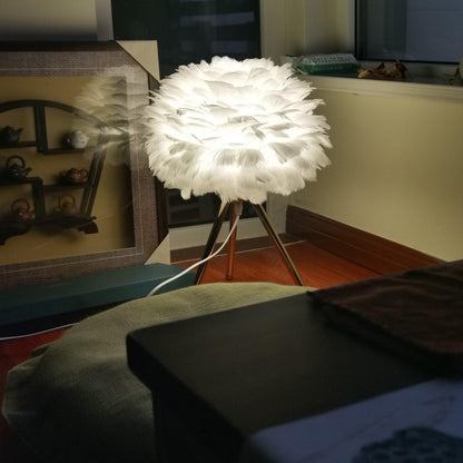 Goose Feather Portable lamp Table Lamp
