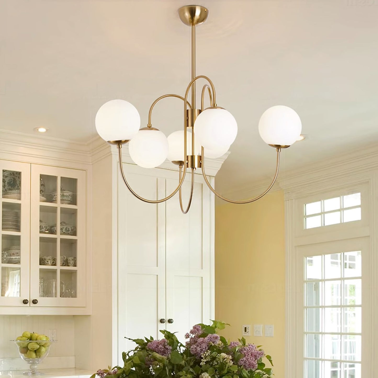 Gooseneck Electrolier Chandelier