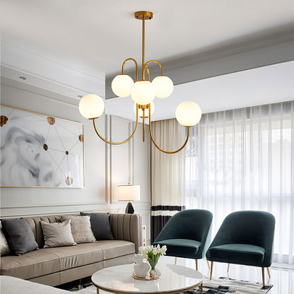 Gooseneck Electrolier Chandelier