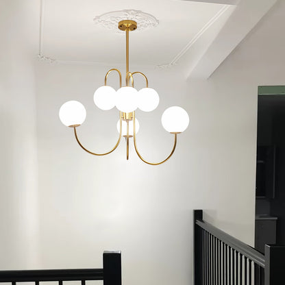 Gooseneck Electrolier Chandelier